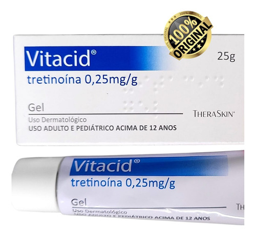 Vitacyd 0,25 Gel Trata E Previne Manchas Acne Queratose Normal Noite
