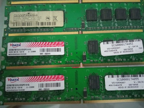 Memoria Ram 500mg Ddr2 Usada (Usado)