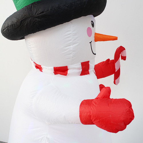 Muñeco De Nieve Inflable Navideño De 1,8 Metros Con