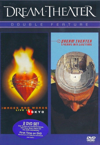 Filme duplo do Dream Theater ao vivo em Tóquio Livetime 2 Dvd