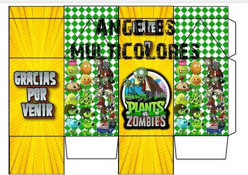 Bolsita Golosinera Milkbox Para Imprimir Plantas Vs Zombies