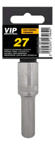 Soquete Sextavado Longo 1/2 X 27mm Crv Vip Industrial