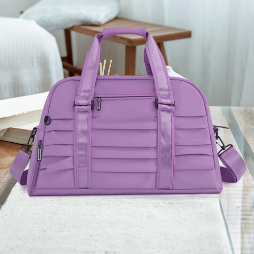 Bolsa De Deporte Para Gimnasio, Bolsa De Lona Púrpura Claro