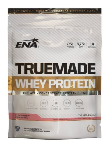 True Made Whey Protein 1 Lb 453 Gr Ena Sport Proteína Aislada Y Concentrada