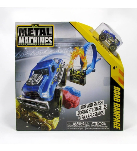 Pista De Velocidad Zuru Metal Machines Con Auto