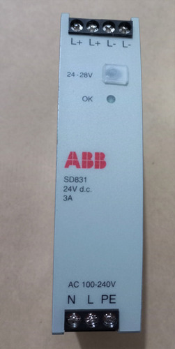 Fuente De Alimentación Salida: 24vdc/3a, Abb Sd831 