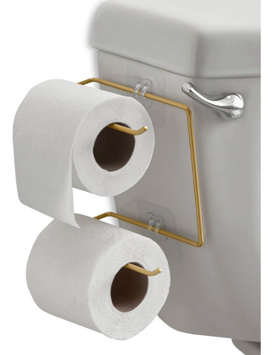 Porta Rollo Para Baño Elegante Porta Rollo Papel Higiénico Color Dorado Oscuro