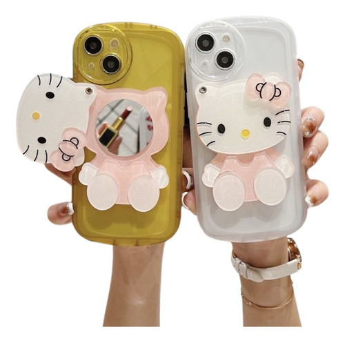 Pop Socket Para Celular De Hello Kitty Con Espejo