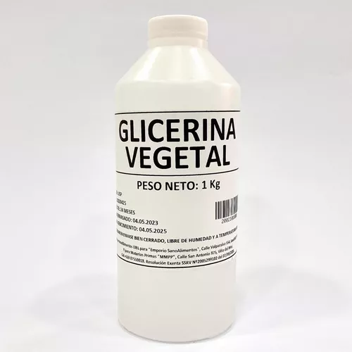 Glicerina vegetal 1Kg