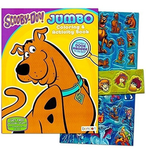 Scooby-doo Libro Para Colorear Con Pegatinas ~ 96 Páginas