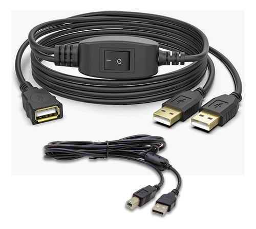 Cable Divisor Usb, Divisor Usb Hembra A 2 Machos, Extensor D