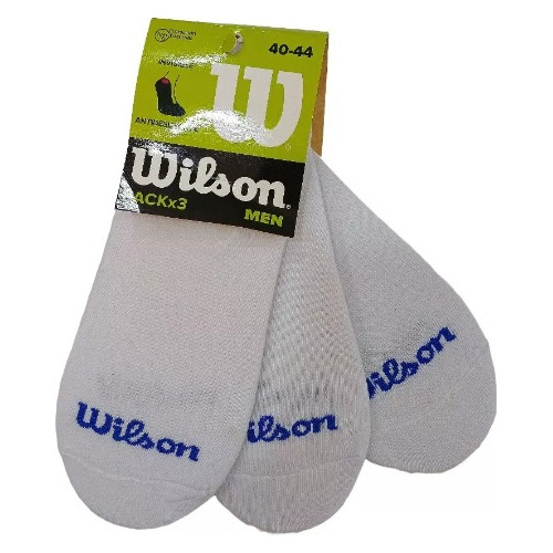 Medias Wilson Invisibles Running Gym Antideslizantes Pack X3