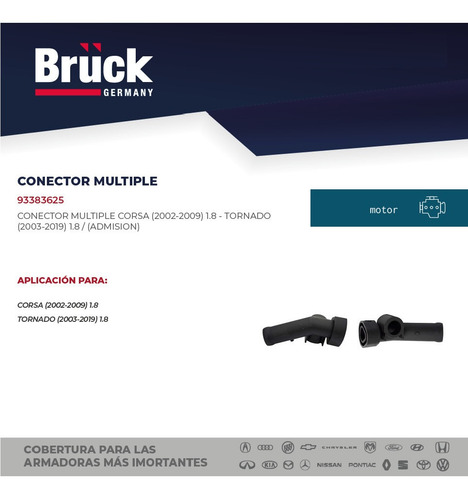 Conector Multiple Admision Tornado 2004