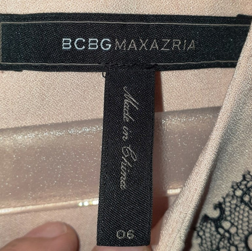Vestido De Mujer Rosa Y Negro Talle 6 Bcbg Maxazria