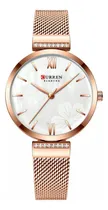 Comprar Reloj De Moda Curren De Oro Rosa Para Mujer Exquisito 3 Atm Oro Rosa Oro Rosa Blanco