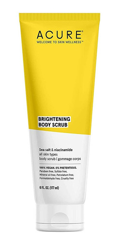 Exfoliante Corporal Iluminador Acure | 100% Vegano | Para Un
