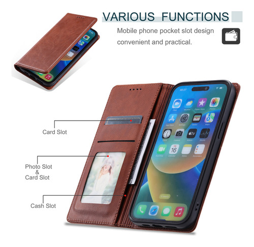 Funda Tipo Cartera Para Teléfono Redmi 13c 12 10 10c 9 11a