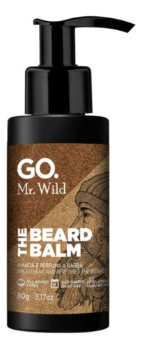 Creme Loção Balm Para Barba Hidratação Maciez Mr Wild Go Man 90g