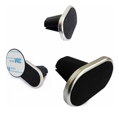 Imagen 2 de 4 de Soporte Celular Gps Auto Ventilacion Rejilla Magnetico Iman