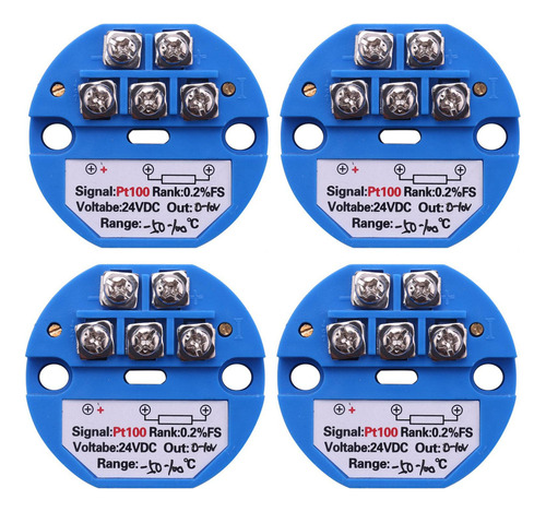 4 Transmisores De Temperatura Rtd Pt100 Dc24v Minus 50 - 100