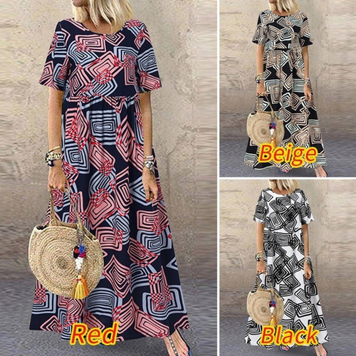 Vestidos Dama Maxi Sueltos Para Las Vacaciones De Playa