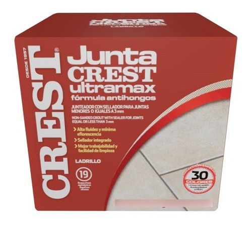 Juntacrest Ultramax 5kg Ladrillo - Crest 