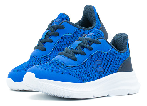 Tenis Para Niño Charly Textil Suela Eva Color Azul Rey