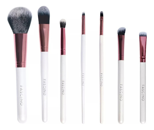 Set 7 Brochas Y Pinceles De Maquillaje Fascino Crueltyfree