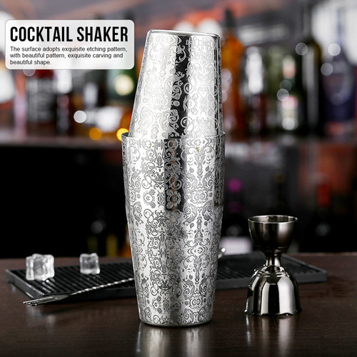 Juego Coctelera Acero Inoxidable 304 Boston Shaker