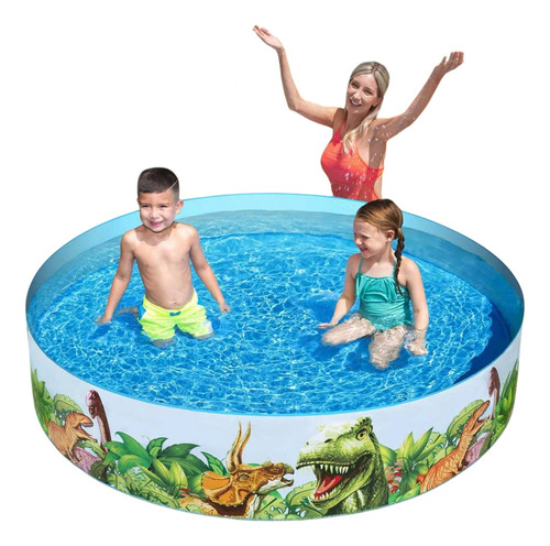 Piscina Plástica Rígida Dinosaurios 1.83mx38cm Niños Bestway