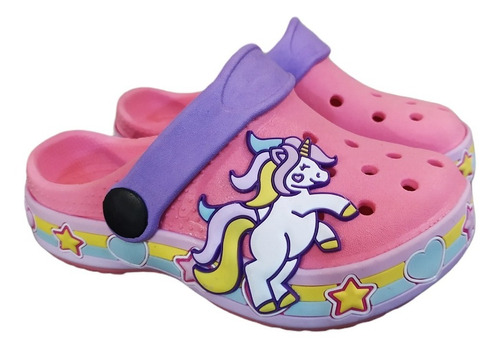 Zueco Ojota Goma Niñas Agua Gomon Unicornio Marca Mas-kotas