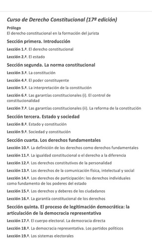 Curso De Derecho Constitucional (17º Edición)