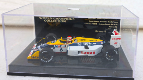 Williams Fw11b-nelson Piquet 1987-nuevo #6-minic-1/43