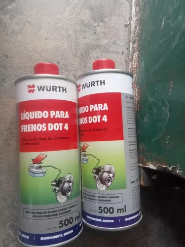 Líquido Frenos Wurth Dot 4 250 ml. - Huaso Choppers