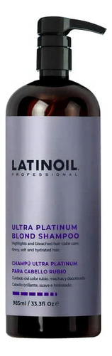  Shampoo Platinium Latinoil Cabello Rubio Mechas Decolorado