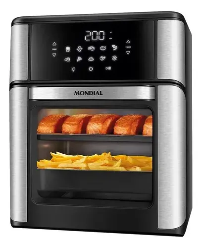Fritadeira Elétrica AFON-12L-BG Forno Oven 12 Litros Preto Mondia...
