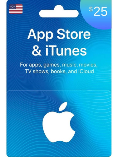 Imagen 1 de 1 de Tarjeta Itunes Gift Card 25 Usd Usa - Envio Digital
