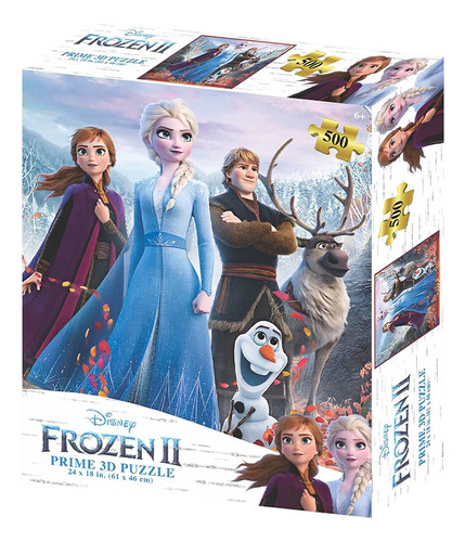 Puzzle Frozen 3d 500 Piezas 32648 Universo Binario