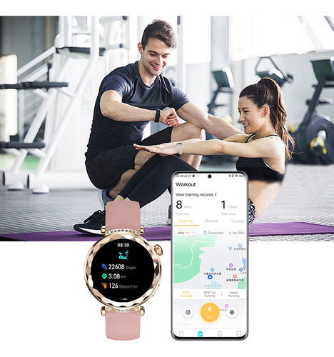 Amoled Smart Watch Deporte Pulsera Reloj Inteligent Mujer