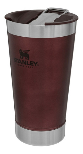Imagen 1 de 3 de Vaso térmico Stanley Classic Stay Chill color wine red 473mL