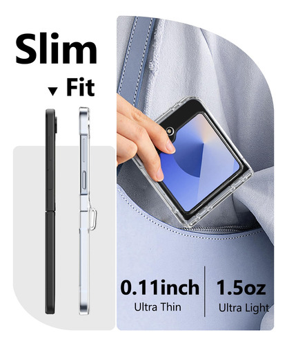Funda De Teléfono Vihibii Para Samsung Galaxy Z Flip 6 Azul