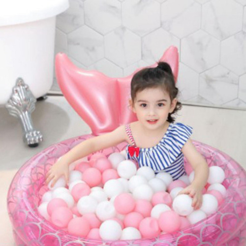 Bañera De Juego De Sirena Rosa Piscina Inflable Los 90cm