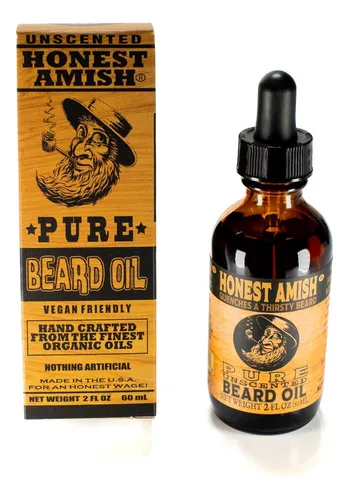 Aceite Para Barba Honest Amish Pure, Sin Fragancia, 60 Ml