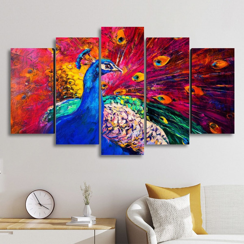 Cuadro Decorativo Pavo Real Animales Art Mx