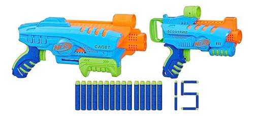Nerf Elite Jr Ultimate Starter Set, Hasbro, 15 Dardos.