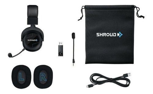 Imagen 3 de 5 de Auriculares Pro X Shroud Logitech Inalámbricos Gamer Mic