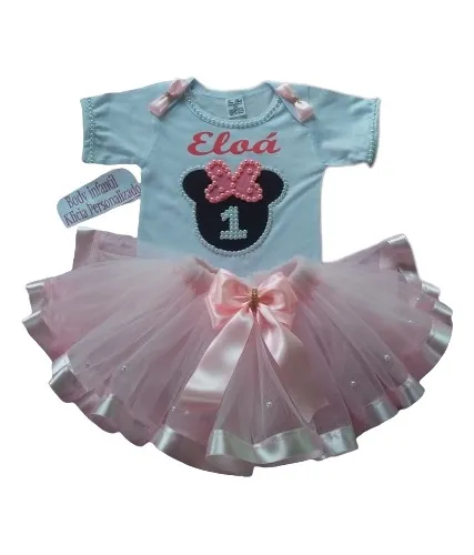 Roupa Body Personalizado E Saia Tutu