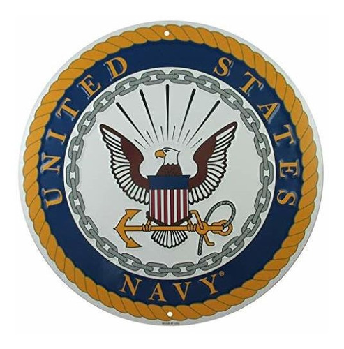 Señales - Tags America United States Navy Logo Metal Sign, 1