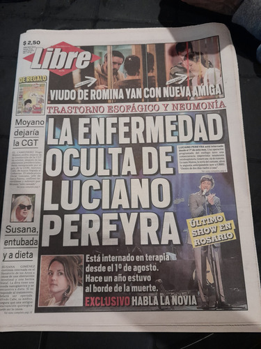 Diario Libre Luciano Pereyra Susana Gimenez 19 08 2011