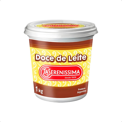 Doce De Leite La Serenissima Argentino 1kg - 3 Potes